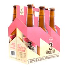 Cerveza 3 CORDILLERAS rosada 6 unds x300ml c/u