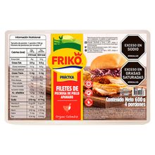 Filete FRIKO pollo apanado 4 unds x600 g