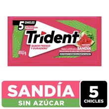 Chicle TRIDENT sandia sin azúcar x8.5 g