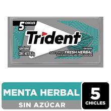Chicle TRIDENT fresh herbal x8.5 g