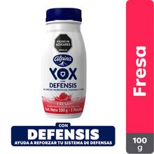 Yogurt ALPINA yox con defensis fresa x100 g