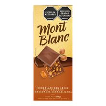 Chocolatina MONTBLANC macadamia con leche x80 g