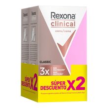 Desodorante REXONA clinical women 2 unds x48 g