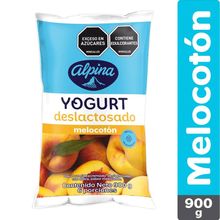 Yogurt ALPINA deslactosado melocotón x900 g