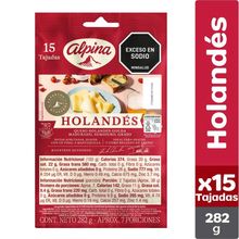 Queso ALPINA holandes 15 unds x282 g