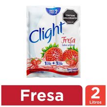 Refresco CLIGHT fresa sin calorías x14 g