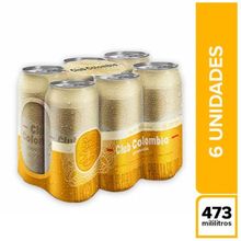 Cerveza CLUB COLOMBIA 6 unds x473 ml c/u