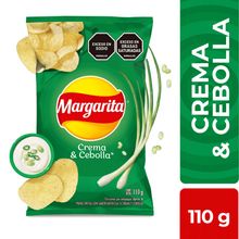 Papas MARGARITA crema y cebolla x110 g