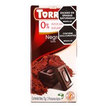 Chocolatina TORRAS chocolate negro x75 g