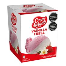 Helado CREM HELADO vainilla fresa x2500 g