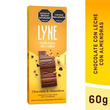 Chocolatina LYNE leche almendra x60 g