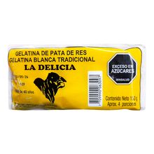Gelatina LA DELICIA blanca pequeña bolsa x150 g