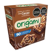 Barra cereal ORIGAMI nibs cacao x6 unds x20 g