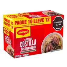 Caldo MAGGI desmenuzado/costilla  pague 10 lleve 12 x9 g c/u