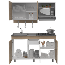 Cocina Integral Deneb, Beige y Blanco, sirve para mesón izquierdo