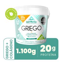 Yogurt SAN MARTÍN griego colágeno hidrolizado x1100 g
