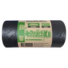 Bolsa para basura PRACTIKA negra 65x90 cm x30 unds