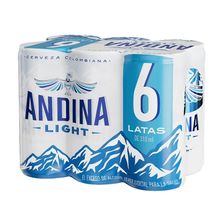 Cerveza ANDINA light 6 unds x310 ml c/u