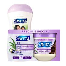 Shampoo SAVITAL complejo hialurónico x510 ml + tratamiento x425 ml