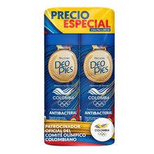 Desodorante DEO PIES antibacterial 2 unds x260 ml c/u  edición especial
