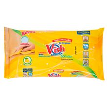 Toallas húmedas VISH de limpieza citrus fresh x 50 unds