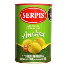 Aceitunas SERPIS rellenas de anchoa x150 g