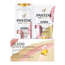 Shampoo PANTENE colágeno x300 ml + acondicionador x250 ml
