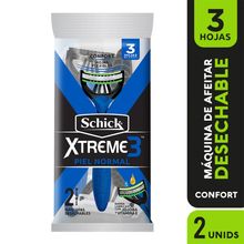 Máquina de afeitar SCHICK xtreme3 piel normal x2 unds