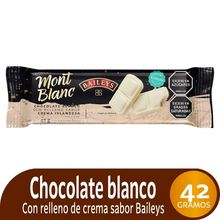 Chocolatina MONTBLANC bailyes blanca x42 g