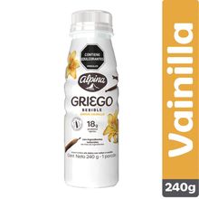 Yogurt griego bebible ALPINA vainilla x240 g