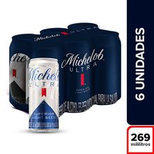 Cerveza MICHELOB ultra 6 unds x269 ml