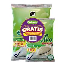 Leche COLANTA en polvo entera x900 g gratis 200 g