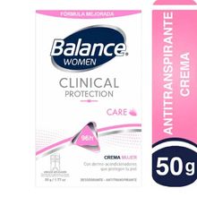 Desodorante BALANCE clinical mujer care x50 g