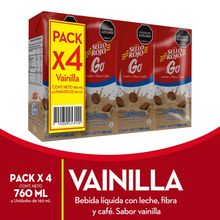 Bebida SELLO ROJO go vainilla 4 unds x190 ml
