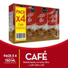 Bebida SELLO ROJO go café 4 und x190 ml c/u