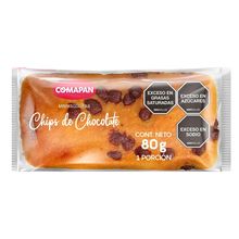 Ponqué COMAPAN mini magdalena chips de chocolate x80 g