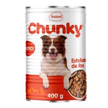 Alimento húmedo para perro CHUNKY estofado de res x400 g