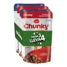 Alimento húmedo para perro CHUNKY delidog pague 3 lleve 4 x100 g c/u
