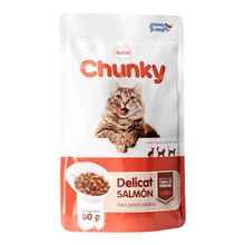 Alimento húmedo para gato CHUNKY delicat salmón x80 g