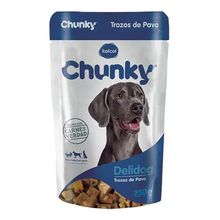 Alimento húmedo para perro CHUNKY delidog pavo x250 g