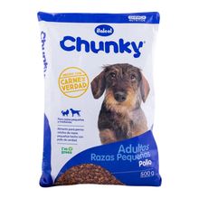 Alimento para perro CHUNKY adultos razas pequeñas x500 g