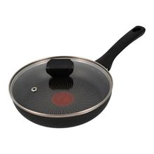 Sartén IMUSA hard titanium tapa de vidrio 30 cm