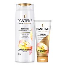 Shampoo PANTENE keratina x300 ml + acondicionador x250 ml