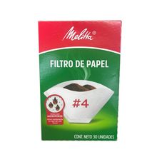 Filtro para cafe MELITTA #4 x30 unds