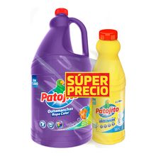 Quitamanchas PATOJITO 1800 ml + blanqueador x450 ml