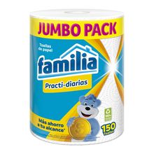 Toallas de cocina FAMILIA practi-diarias 1 rollo x150 unds
