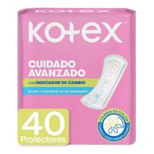 Protectores KOTEX con indicador de ph x40 unds