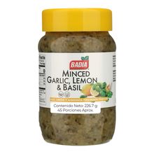 Ajo BADIA picado limón/albahaca x226,7 g
