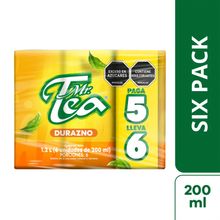 Té MR TEA durazno 6 unds x200 ml c/u