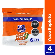Arepa DON MAÍZ yuca rellena queso 4 unds x400 g